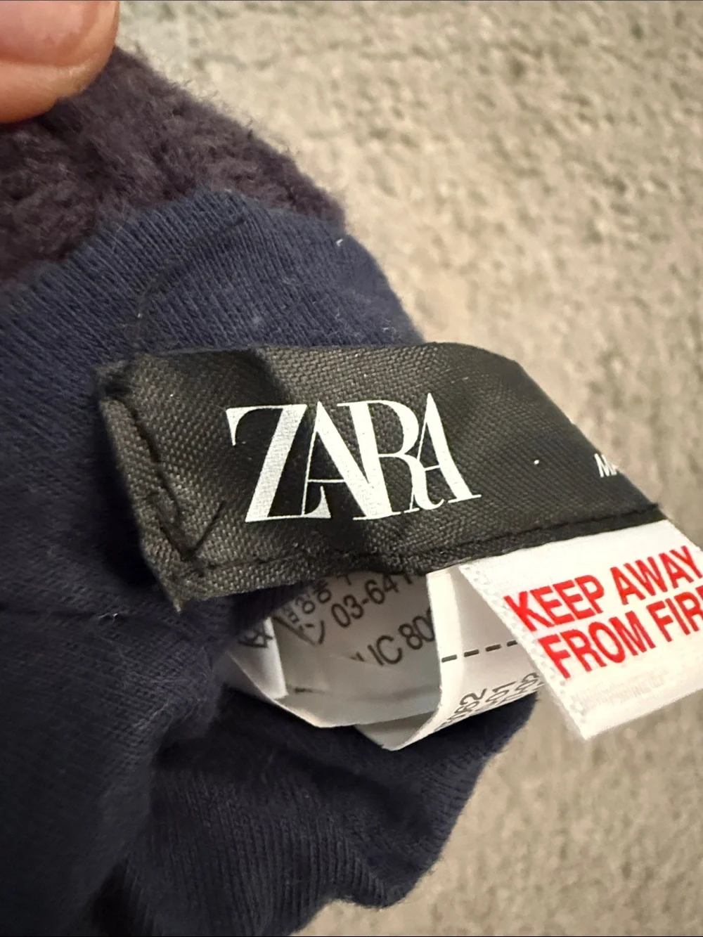 Zara Toddler Knit Mittens in Black, White, Red & Brown